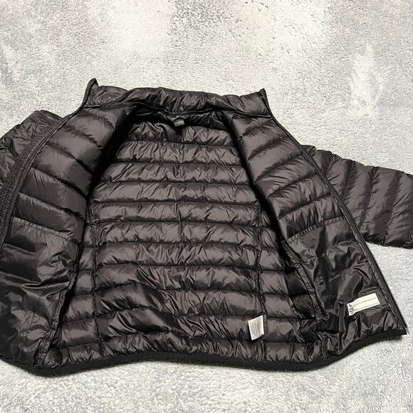 Eddie Bauer Puffer Jacket Kids Youth Large 10/12 Nlack 650 Down Coat - Picture 7 of 9